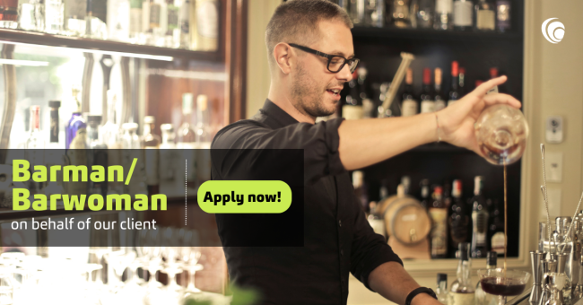 Barmen/Barwomen (On behalf of a client)